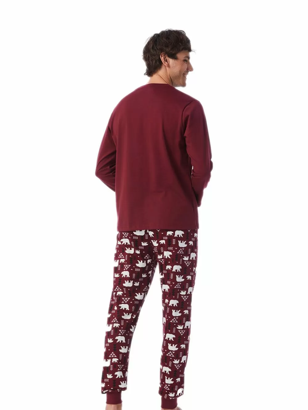 Ανδρική Πυτζάμα MINERVA POLAR BEAR - 100% Βαμβάκι Interlock