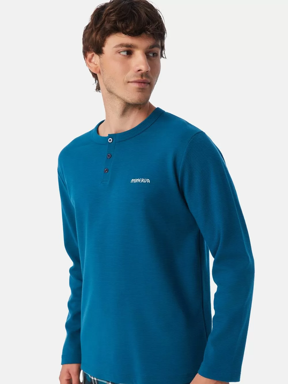 Ανδρική Πυτζάμα MINERVA OTTOMAN - 100% Βαμβάκι Interlock 