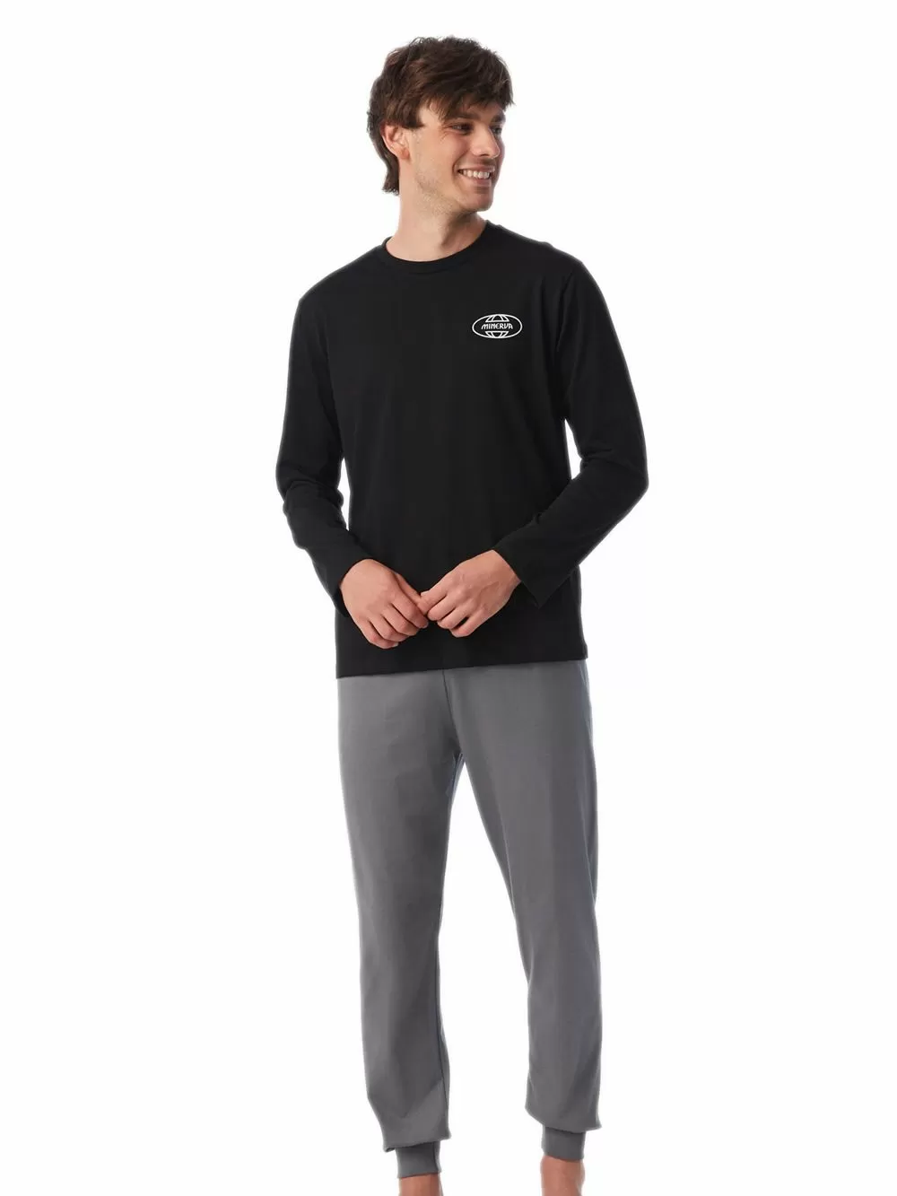 Ανδρική Πυτζάμα MINERVA FUN FACT - 100% Βαμβάκι Interlock