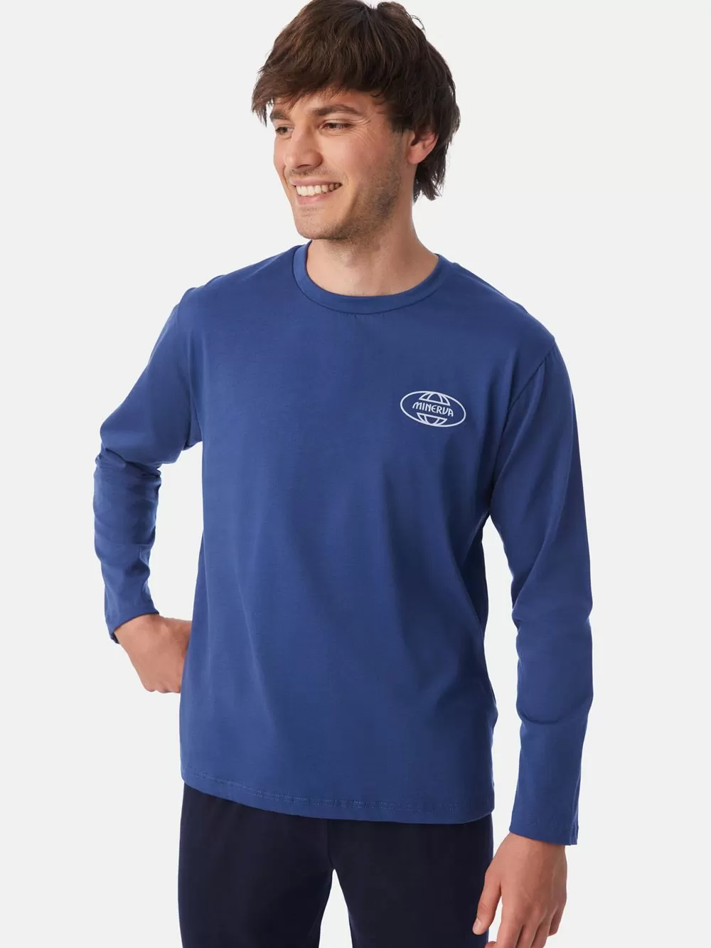 Ανδρική Πυτζάμα MINERVA FUN FACT - 100% Βαμβάκι