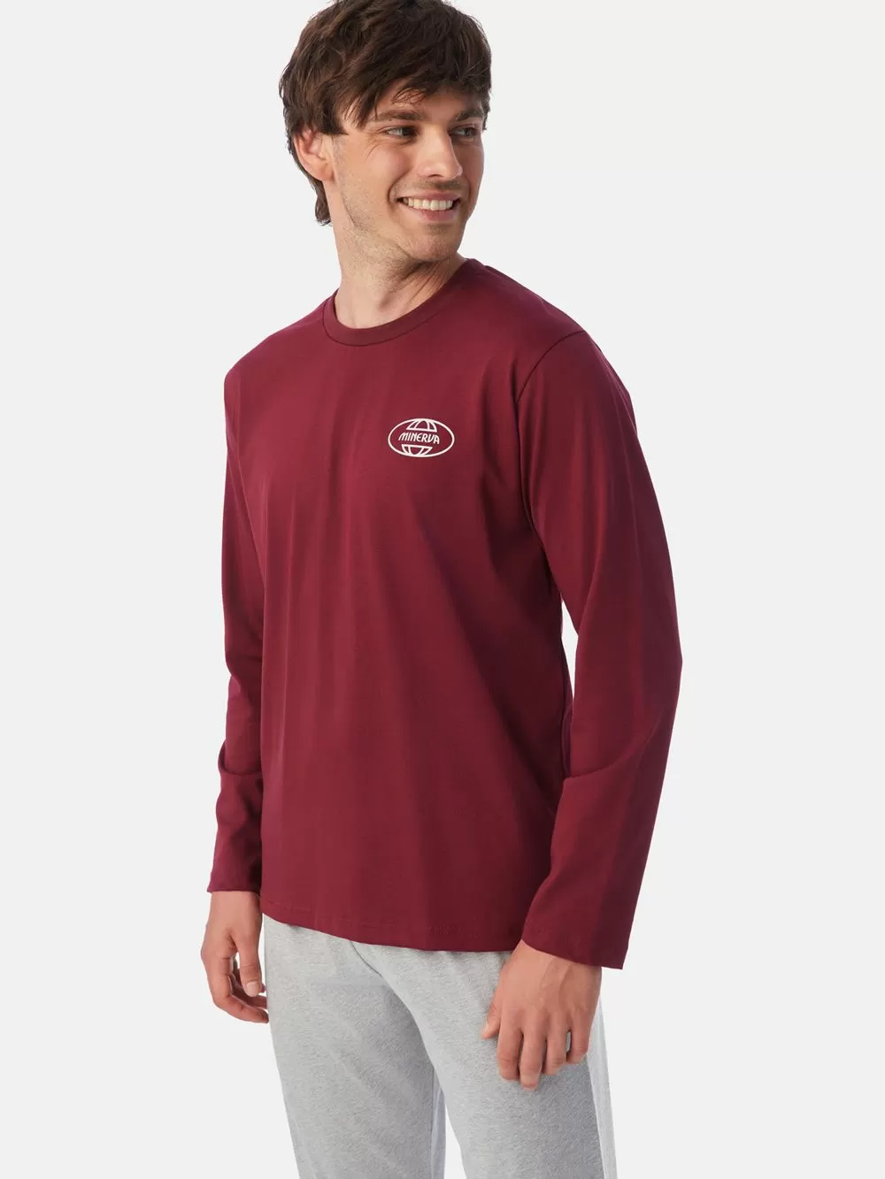 Ανδρική Πυτζάμα MINERVA Fun Fact  - 100% Βαμβάκι Interlock