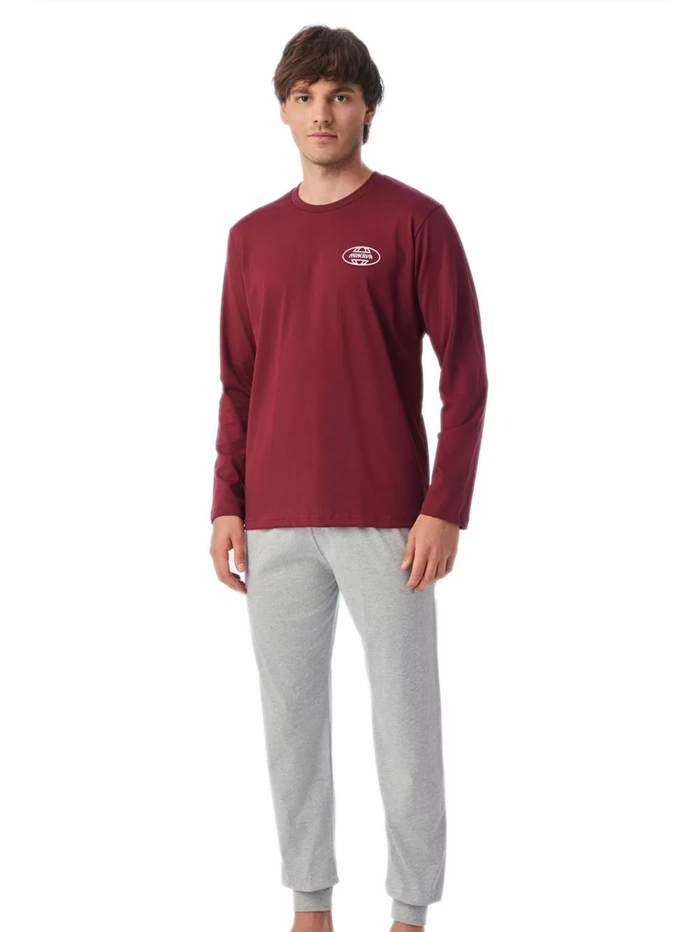 Ανδρική Πυτζάμα MINERVA Fun Fact  - 100% Βαμβάκι Interlock