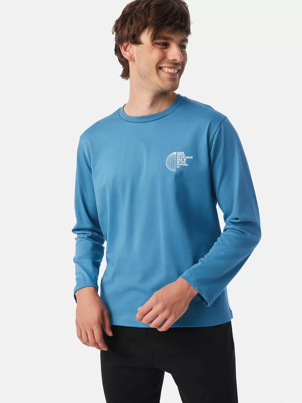 Ανδρική Πυτζάμα MINERVA Future - 100% Βαμβάκι Interlock