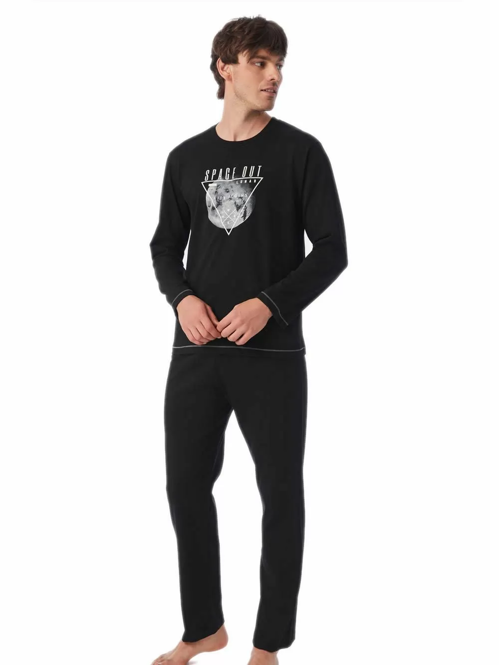 Ανδρική Πυτζάμα MINERVA Space Out - 100% Βαμβάκι Interlock