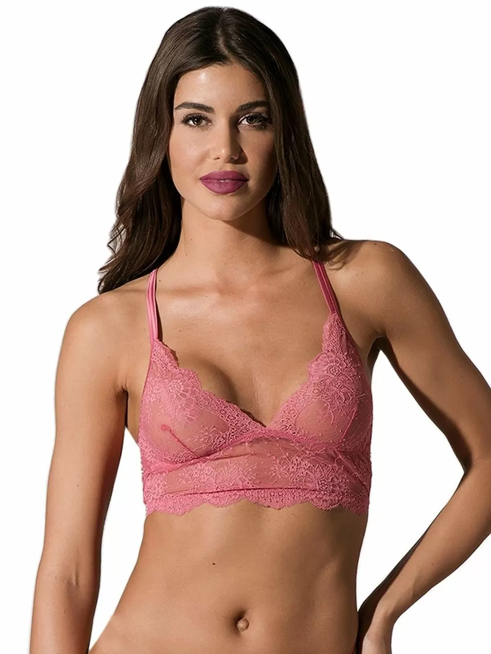 LUNA Prestige Set Bralette Χωρίς Ενίσχυση & Brazilian Slip - Σατέν & Δαντέλα - Χειμώνας 2020