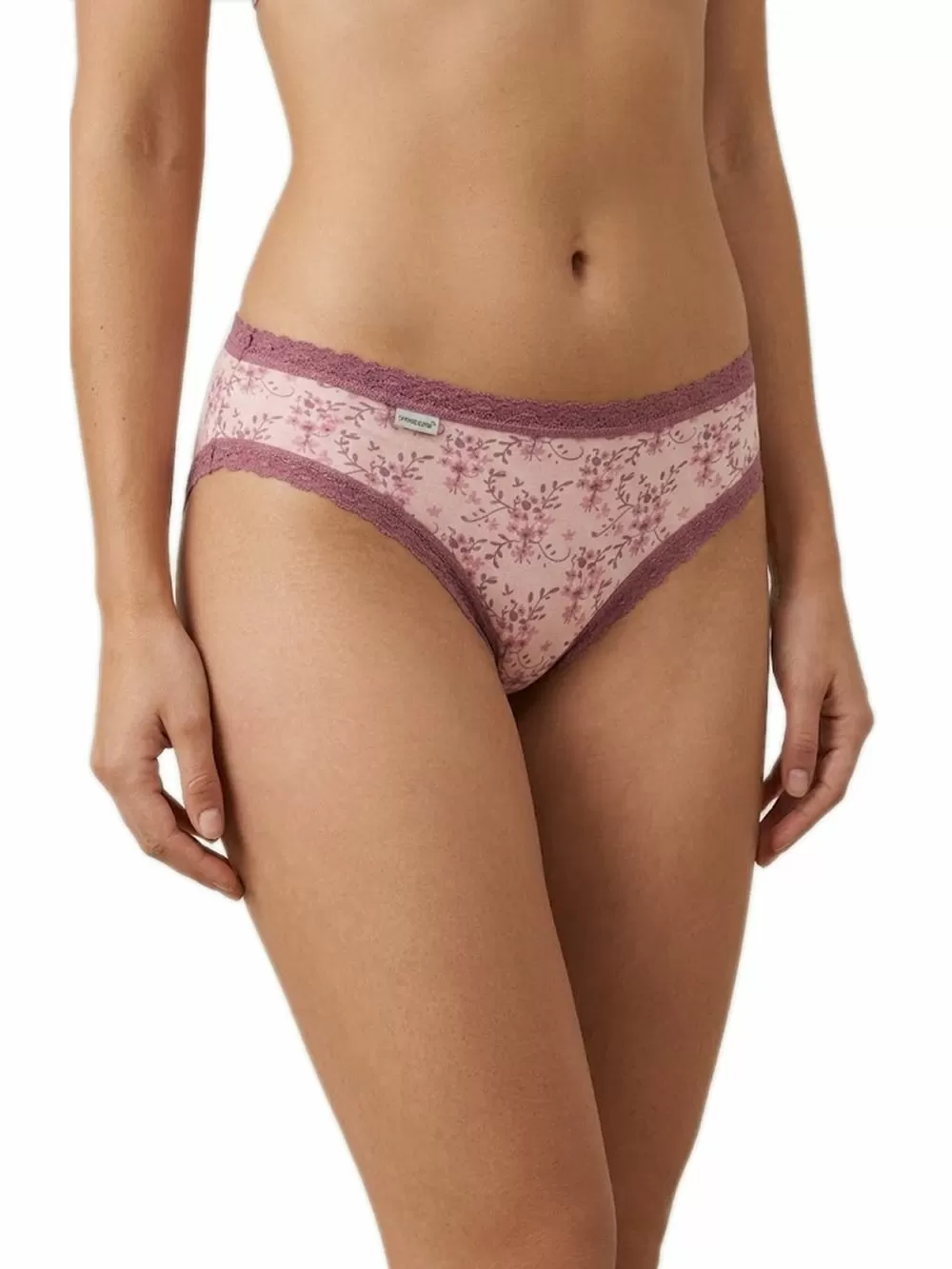 MINERVA Σλιπ Cotton Touch Ψηλό Φαρδύ 303 - Απαλό Βαμβάκι & Δαντέλα - 3 Τεμάχια