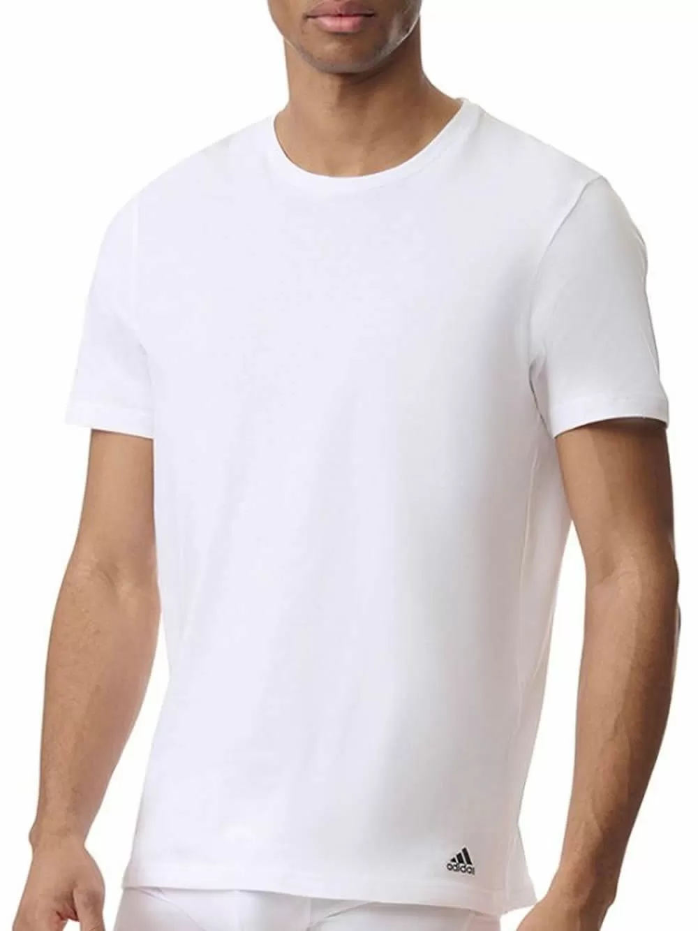 ADIDAS Ανδρικά T-Shirt - Ελαστικό Βαμβάκι - Logo - Πακέτο με 3