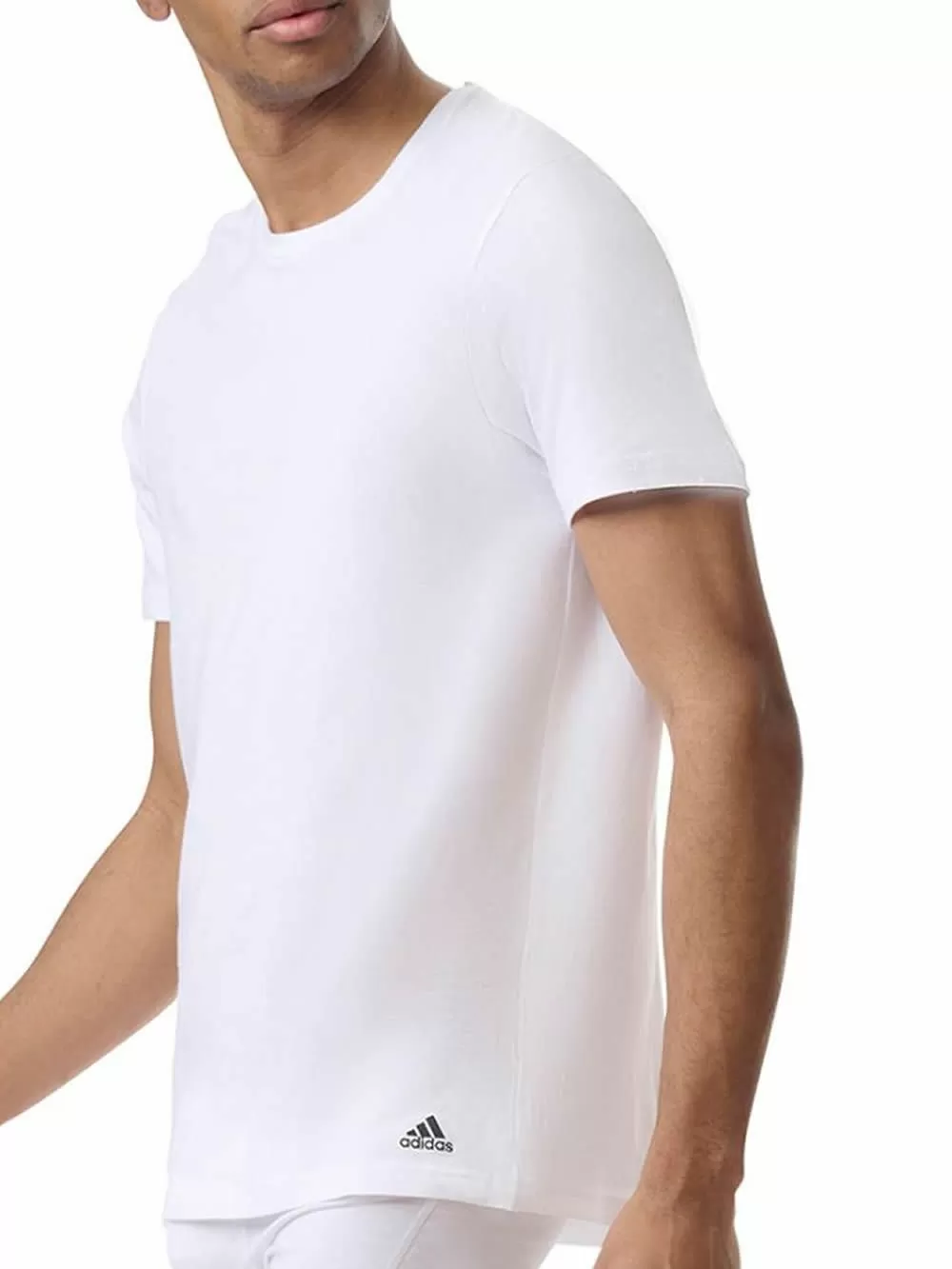 ADIDAS Ανδρικά T-Shirt - Ελαστικό Βαμβάκι - Logo - Πακέτο με 3