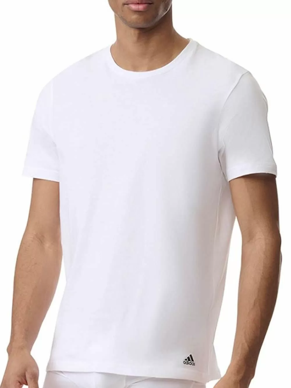 ADIDAS Ανδρικά T-Shirt - Ελαστικό Βαμβάκι - Logo - Πακέτο με 3 