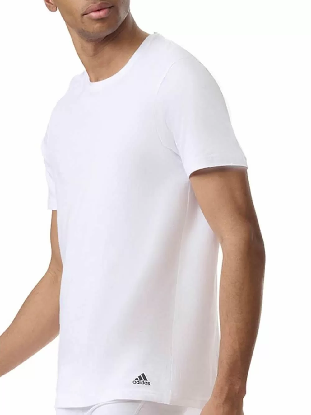 ADIDAS Ανδρικά T-Shirt - Ελαστικό Βαμβάκι - Logo - Πακέτο με 3 