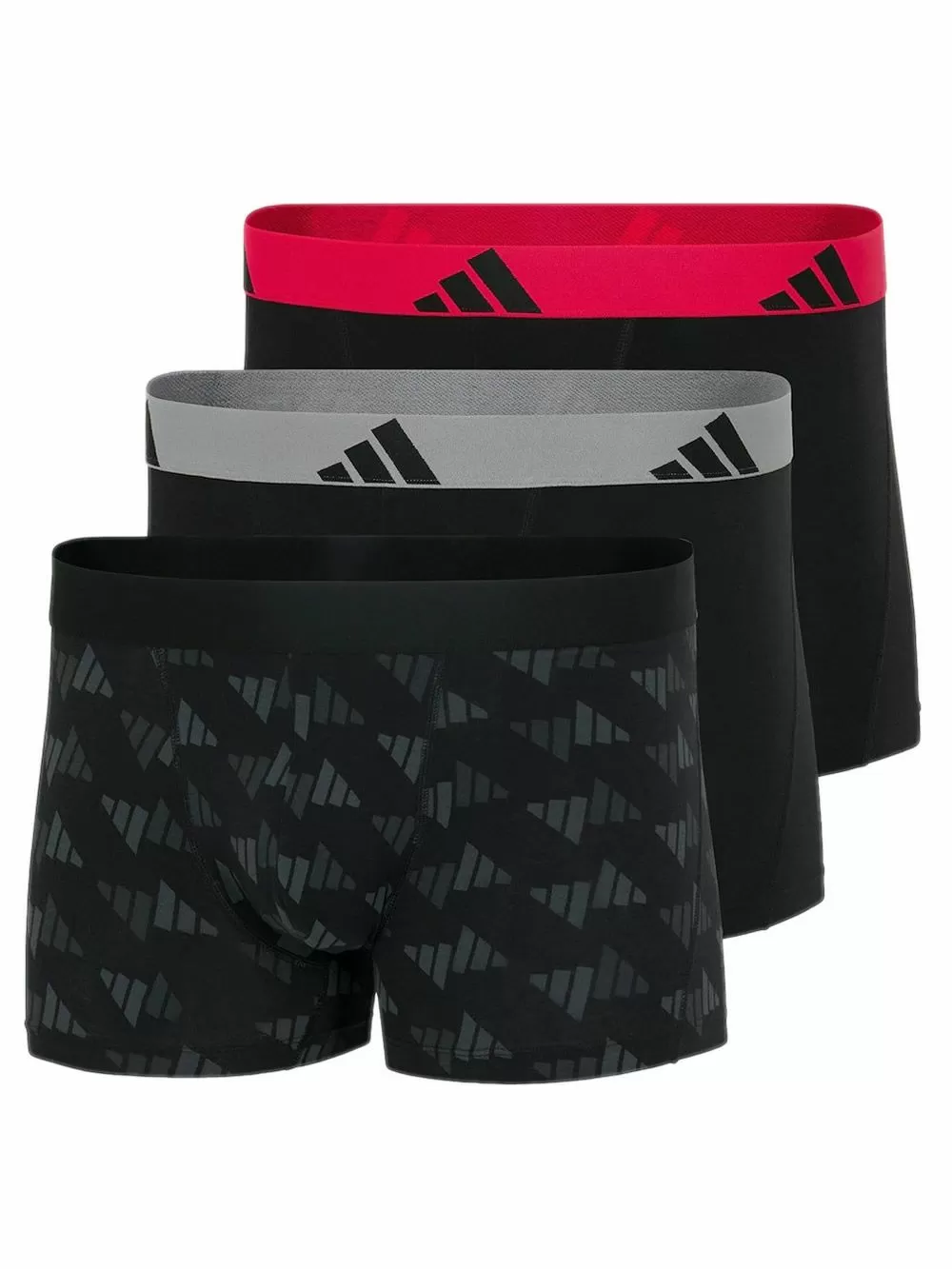 Ανδρικά Μποξεράκια Adidas Cotton Stretch (Πακέτο 3 Τεμαχίων) – All-Over Logo