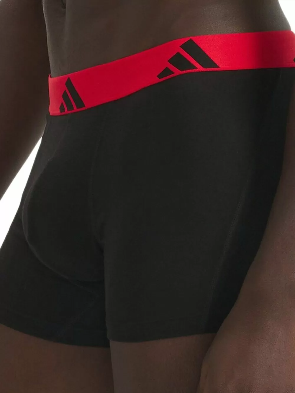 Ανδρικά Μποξεράκια Adidas Cotton Stretch (Πακέτο 3 Τεμαχίων) – All-Over Logo