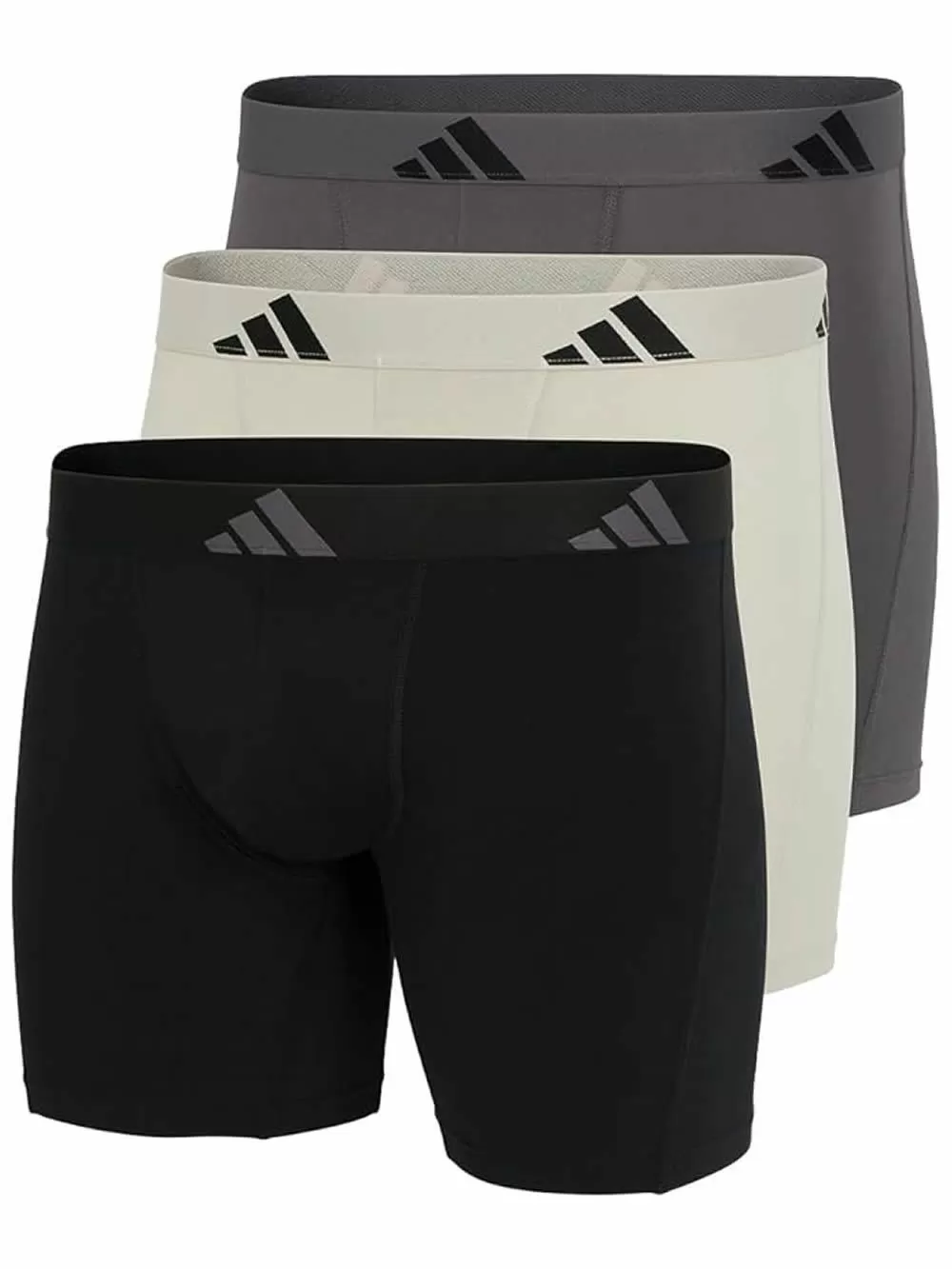 ADIDAS Boxer Μακρύ - Active Flex Cotton - Πακέτο με 3