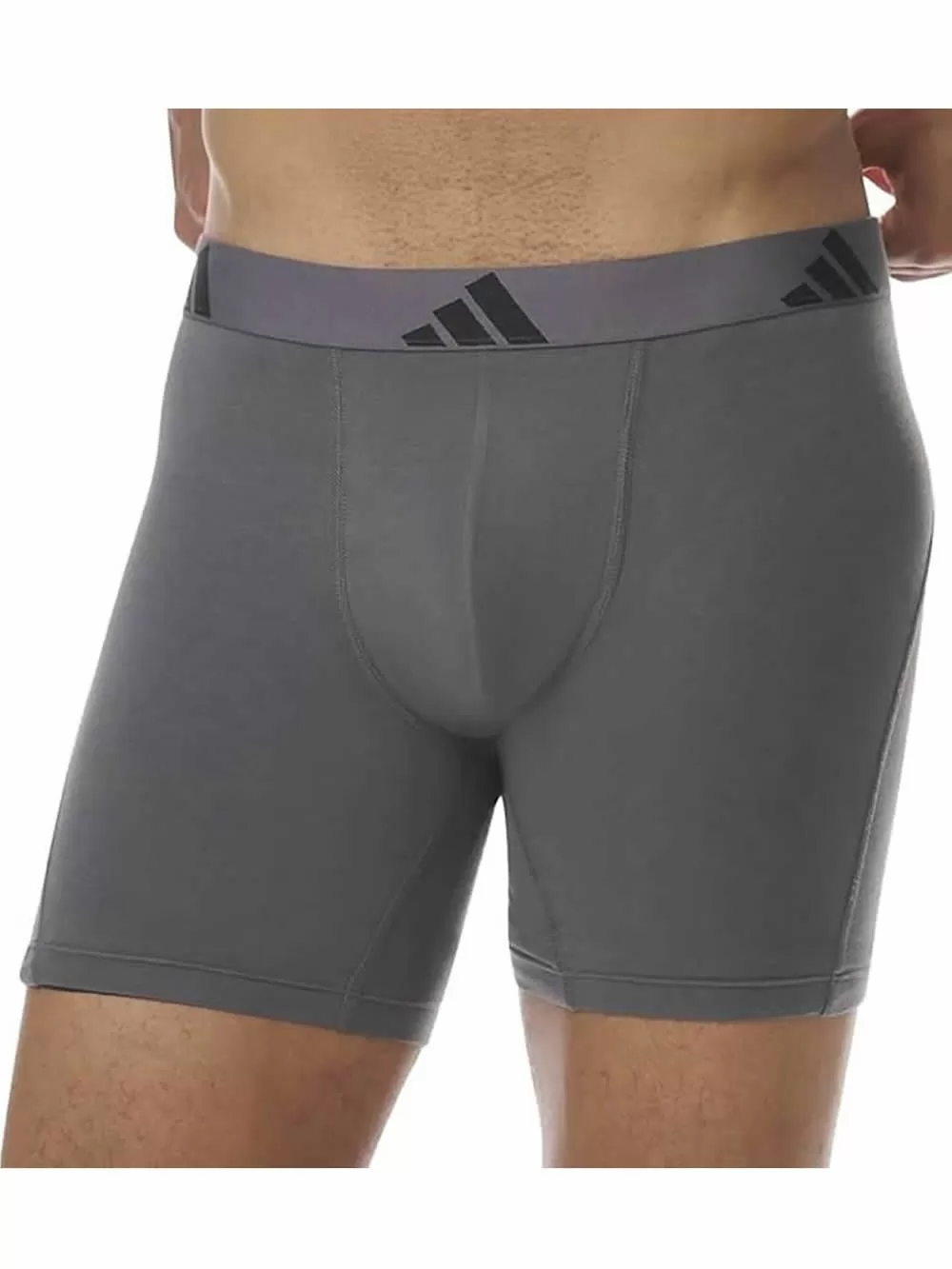 ADIDAS Boxer Μακρύ - Active Flex Cotton - Πακέτο με 3