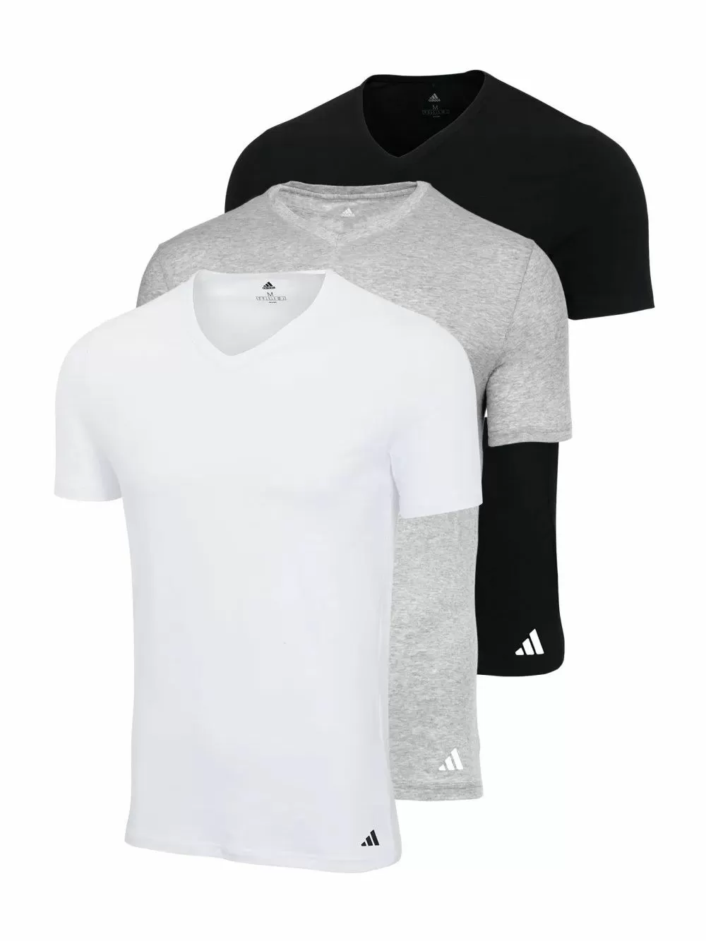 ADIDAS Ανδρικά T-Shirt - Active Core Cotton - Logo - Πακέτο με 3 