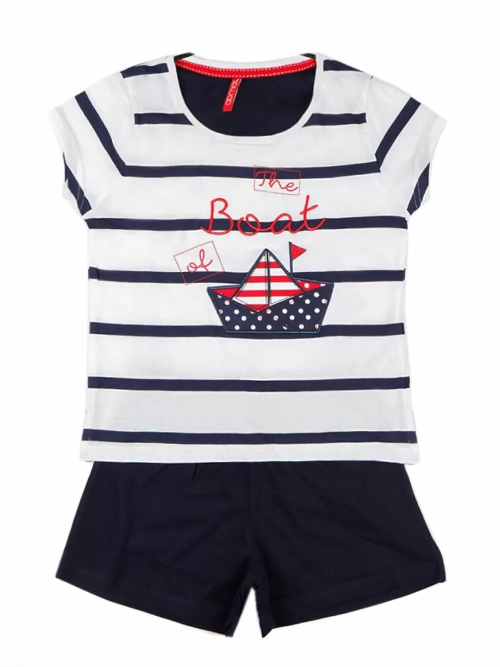 Παιδική Πυτζάμα ADMAS Boat για κορίτσι - 100% Βαμβακερή 