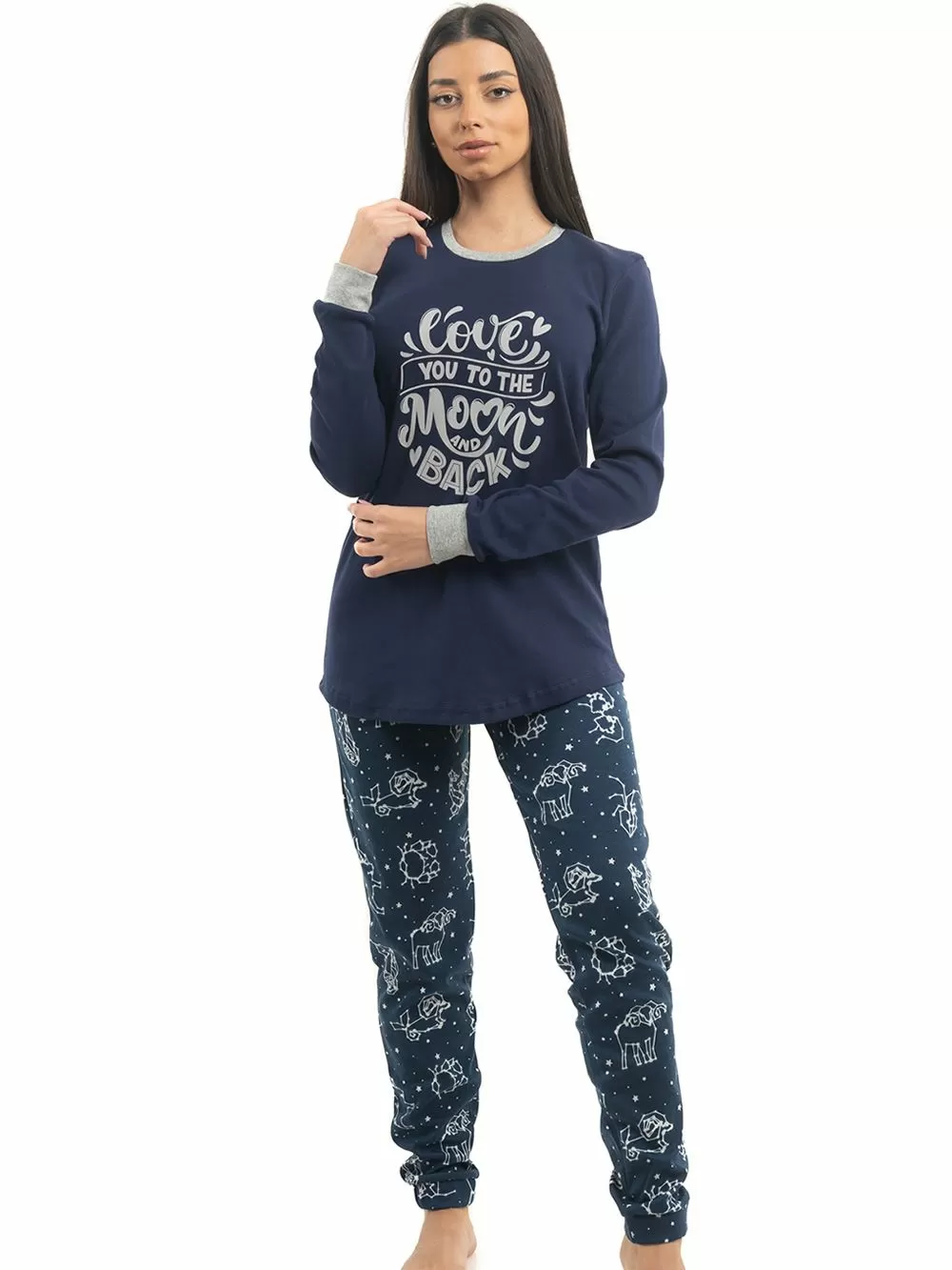 Γυναικεία Πυτζάμα AMELIE - 100% Βαμβακερή 