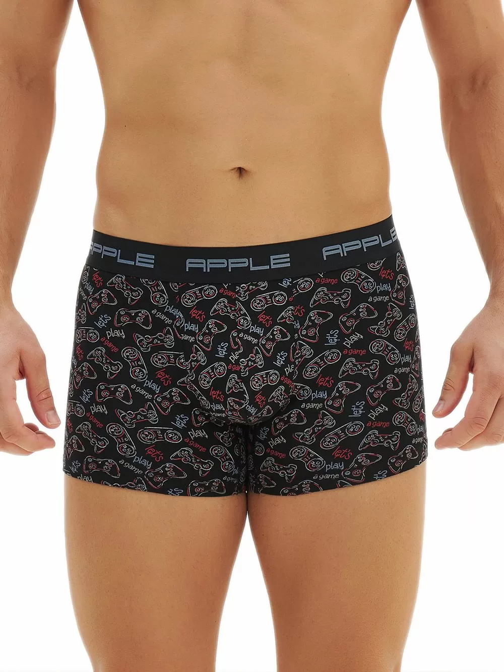 Ανδρικό Μπόξερ APPLE - Ελαστικό Βαμβάκι - Joystick - Πακέτο με 2