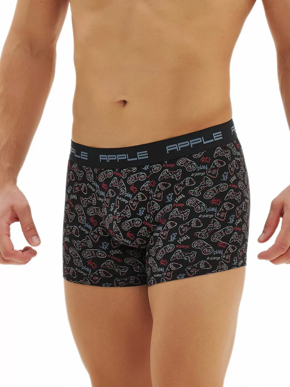Ανδρικό Μπόξερ APPLE - Ελαστικό Βαμβάκι - Joystick - Πακέτο με 2