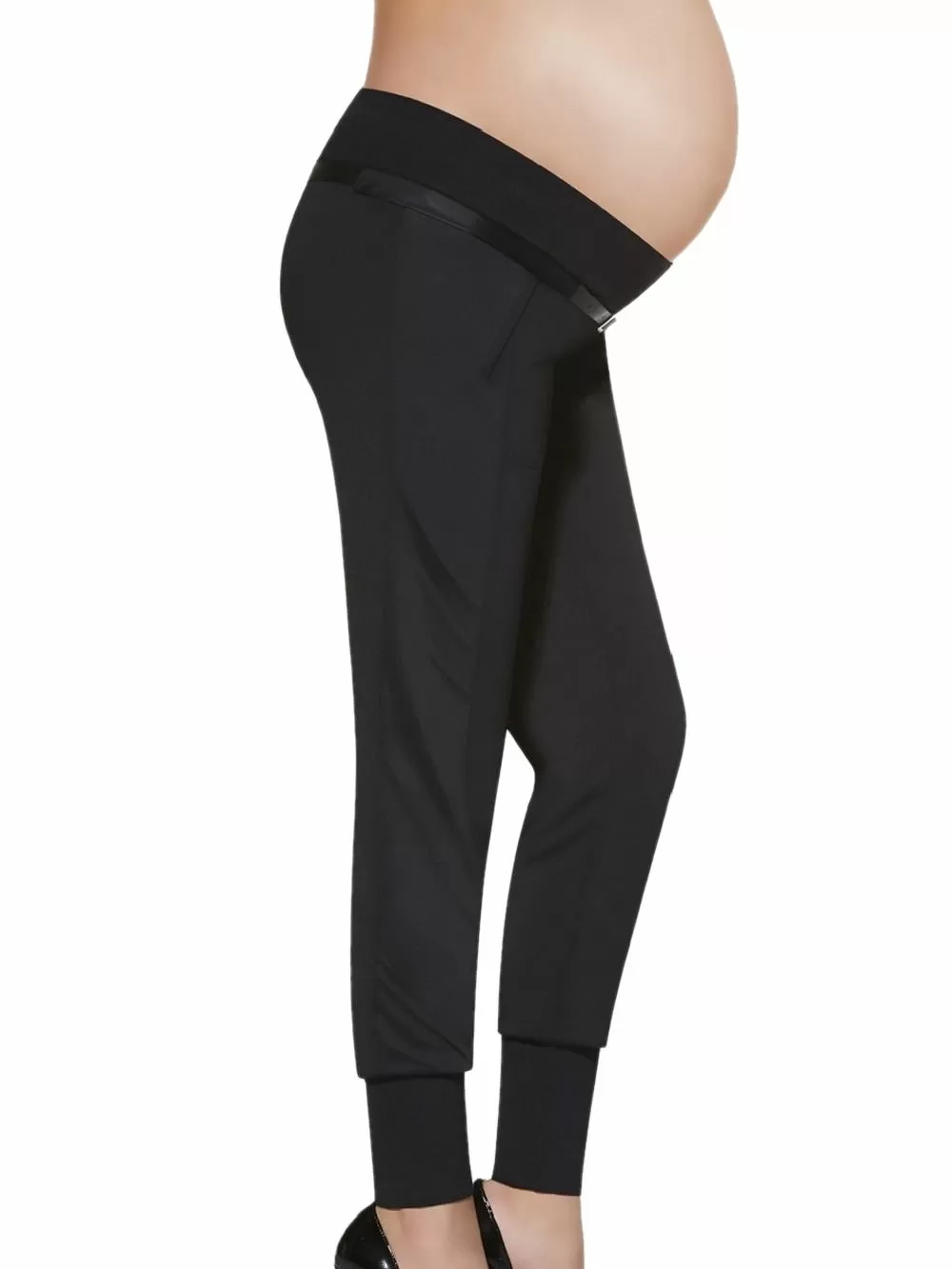 BAS BLEU Κολάν Εγκυμοσύνης Catrine - Απαλό Ύφασμα -  Fleece Επένδυση