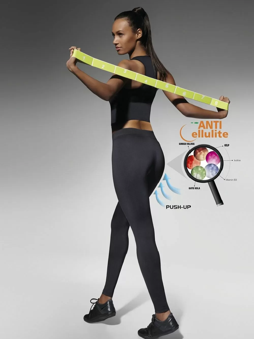 BAS BLACK Κολάν Push Up Riley 90 - Σύσφιξη & Ανόρθωση