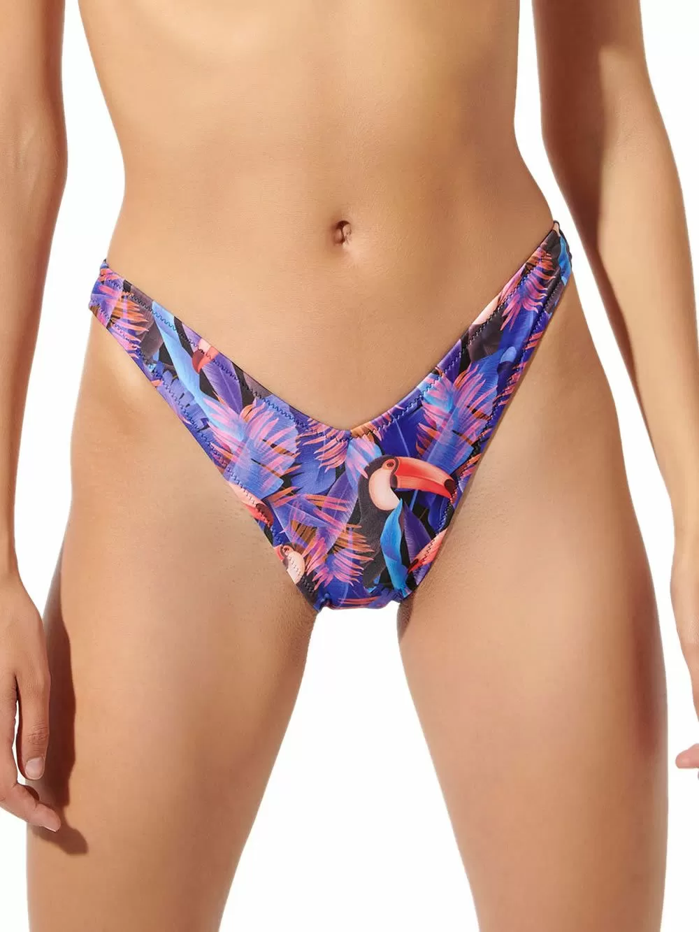 Μαγιό BLU4U Tukan Brazilian Bikini Ψηλό - Τροπικό Σχέδιο 