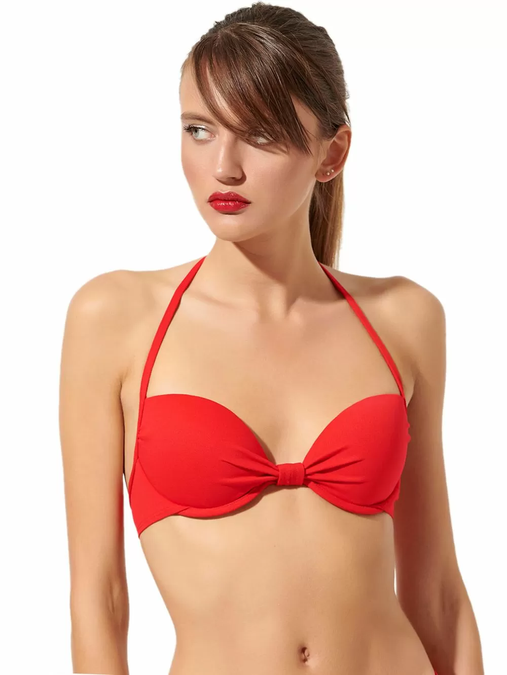 Μαγιό BLU4U Pique Push Up - Πλούσιο Μπούστο - Polo Ύφασμα