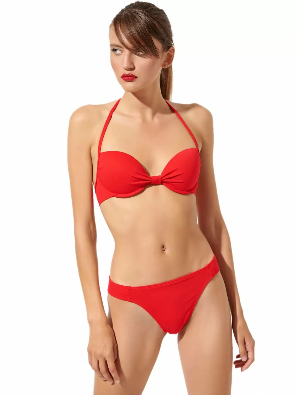 Μαγιό BLU4U Pique Brazilian Bikini - Φαρδύ Λάστιχο στο Πλάι 