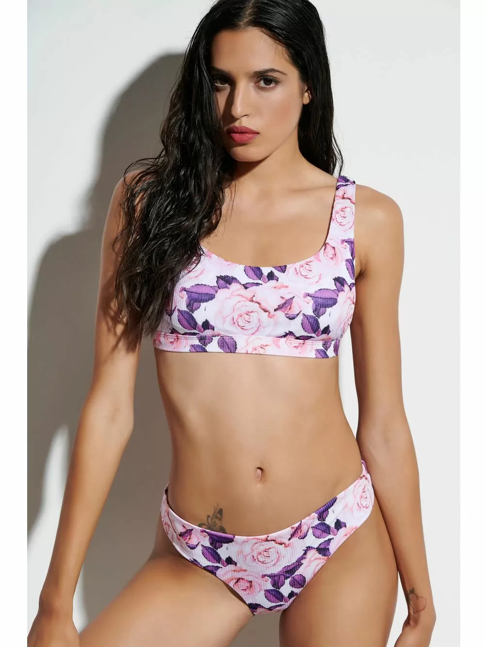 Μαγιό BLU4U Blush - Bikini Κανονικό Κοφτό - Rib Ύφασμα - Χωρίς Ραφές 