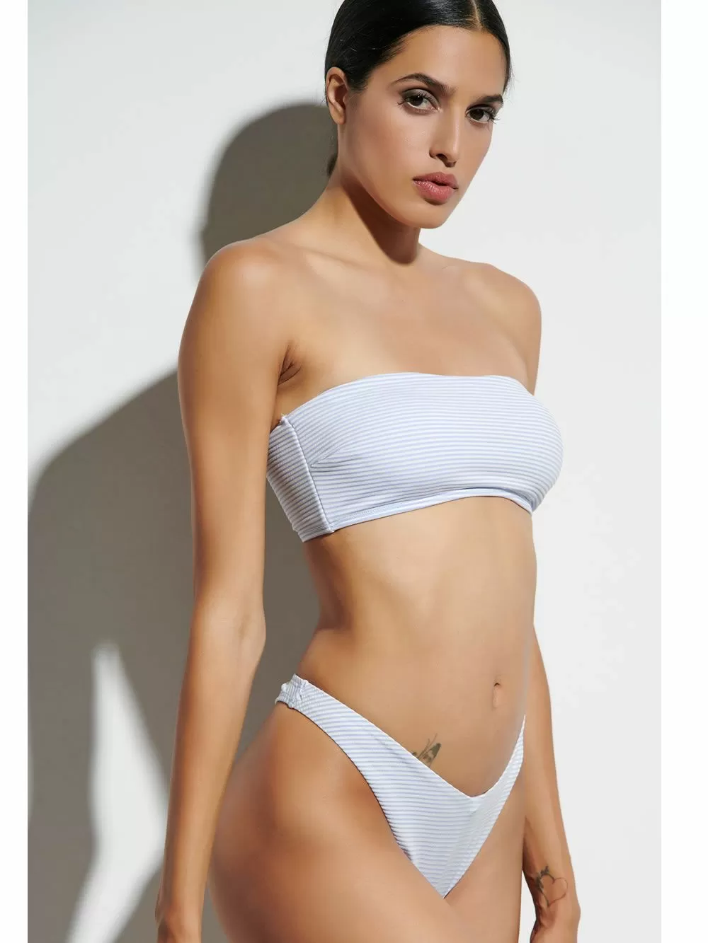 Μαγιό BLU4U Girly Stripes - Brazilian Bikini Ψηλό 