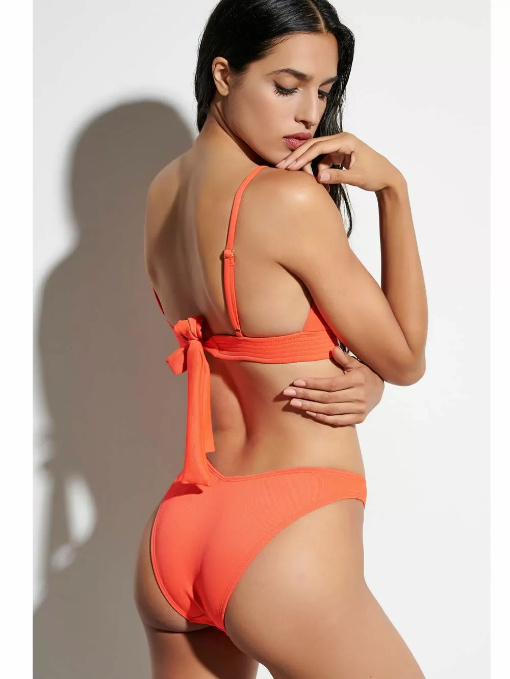 Μαγιό BLU4U Βrazilian Bikini Ψηλό - Σχήμα V - Polo Ύφασμα - Smart Choice 