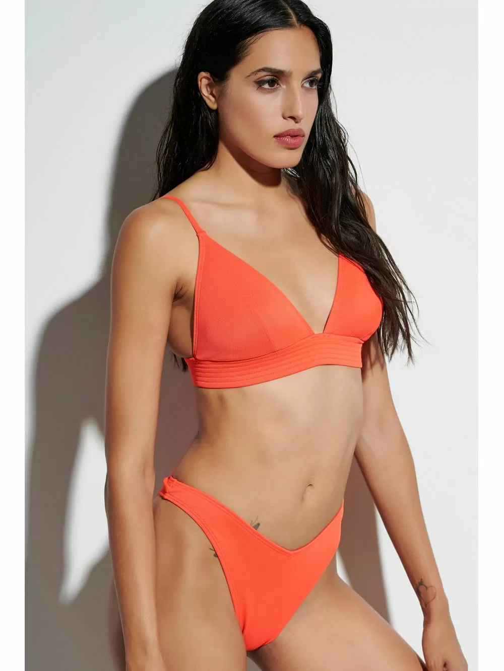 Μαγιό BLU4U Βrazilian Bikini Ψηλό - Σχήμα V - Polo Ύφασμα - Smart Choice 