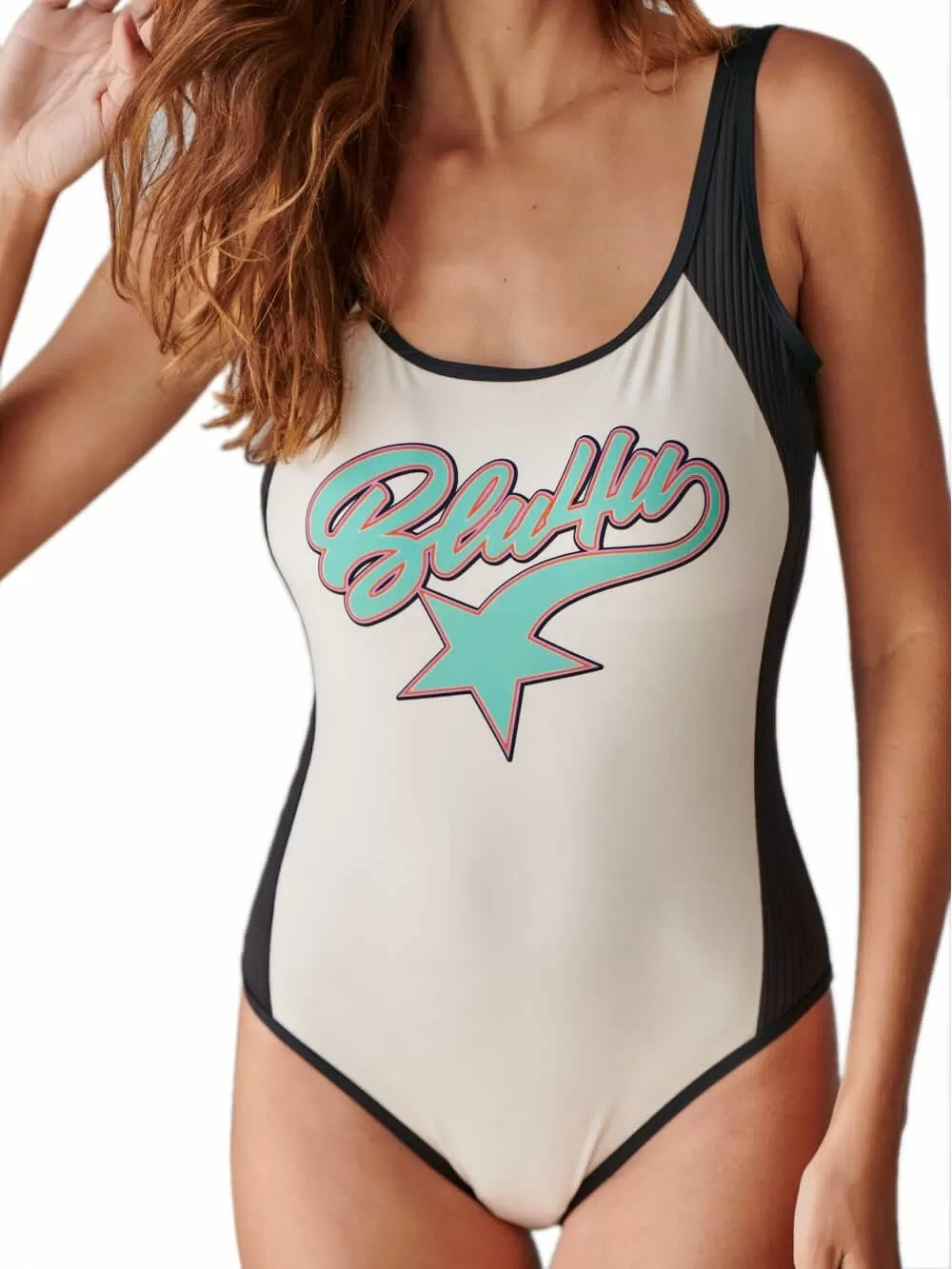 Μαγιό Ολόσωμο BLU4U Retro Sports - Αόρατη Ενίσχυση - Bikini Κανονικό 