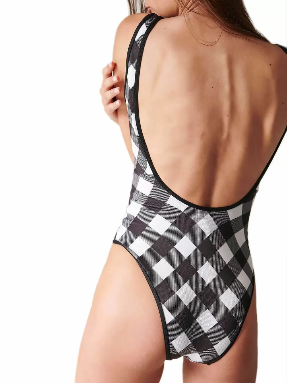 Μαγιό Ολόσωμο BLU4U Barbie Checks - Αόρατη Ενίσχυση 