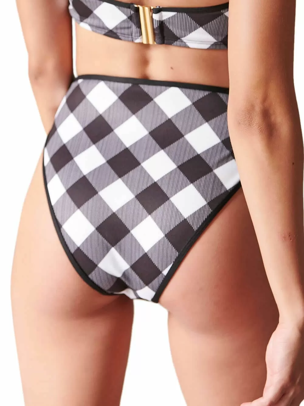 Μαγιό BLU4U Barbie Checks Μπικίνι Σλιπ Ψηλόμεσο 