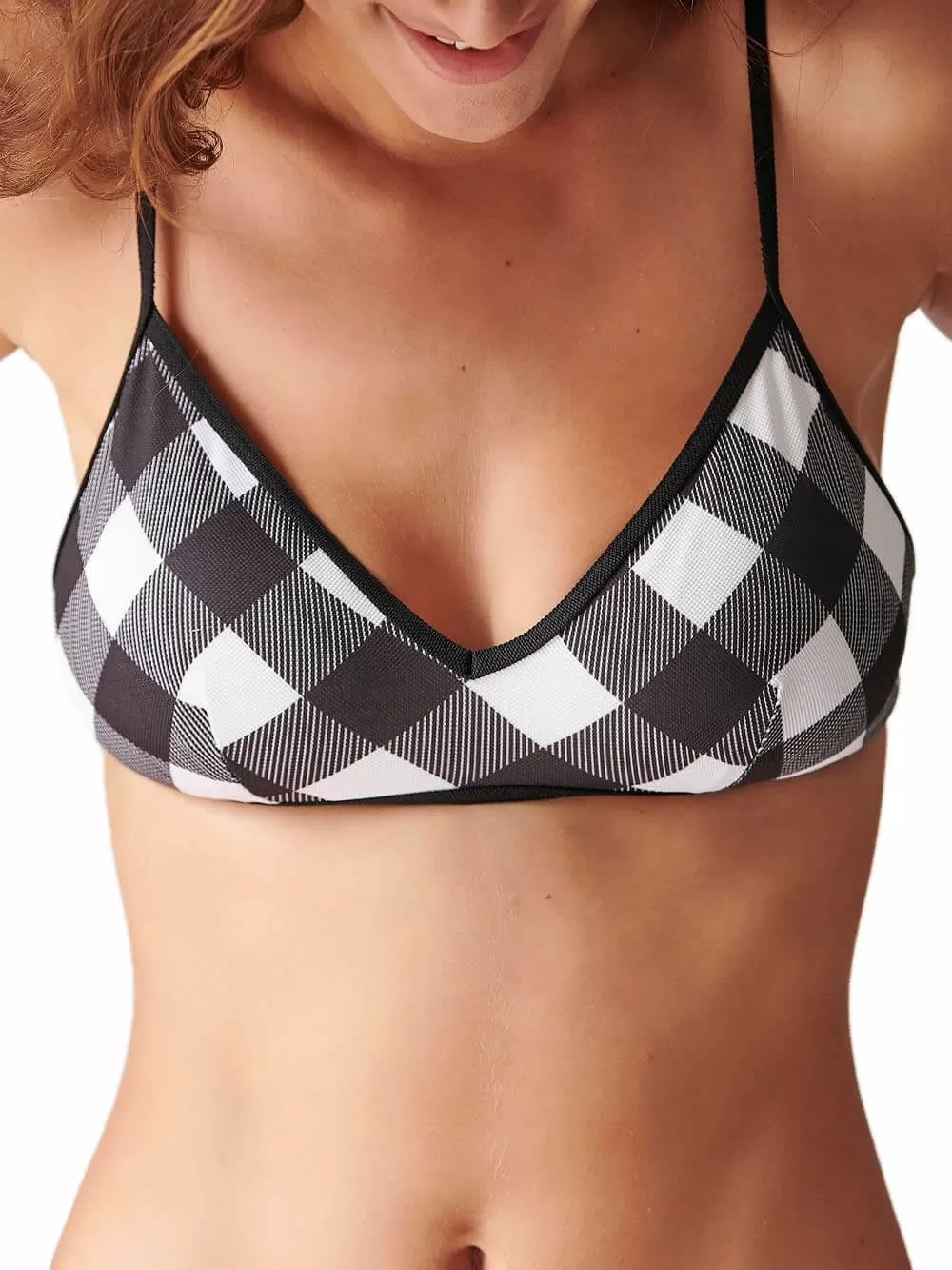 Μαγιό BLU4U Barbie Checks Μπικίνι Τρίγωνο -Αφαιρούμενη Ενίσχυση