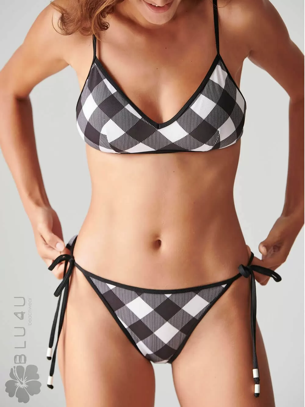 Μαγιό BLU4U Barbie Checks Μπικίνι Σλιπ Κανονικό