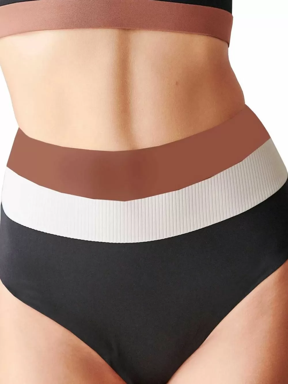 Μαγιό BLU4U Retro Sports Bikini Κανονικό Ψηλοκάβαλο - Αόρατες Ραφές 