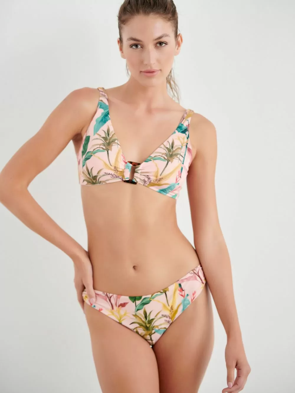 Μαγιό BLU4U Banana Leaves Μπικίνι Σλιπ Κανονικό - Χωρίς Ραφές