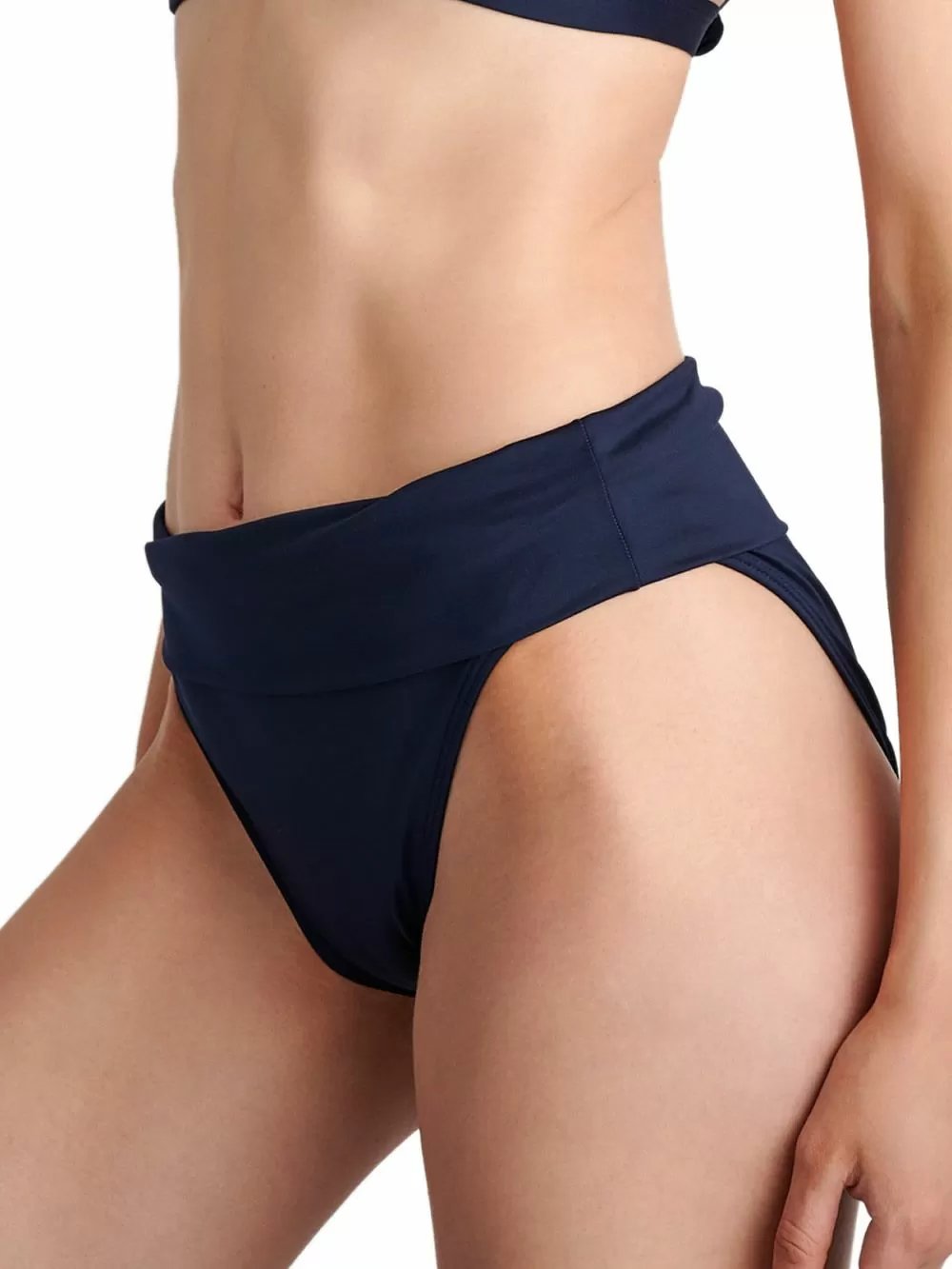 Μαγιό BLU4U Solids Μπικίνι Σλιπ Κανονικό Ψηλό & Φαρδύ - Σχέδιο Ζώνης