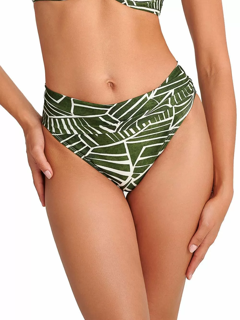 Μαγιό BLU4U Amazon Stripes Σλιπ Ψηλό Φαρδύ - Κρύβει Ατέλειες