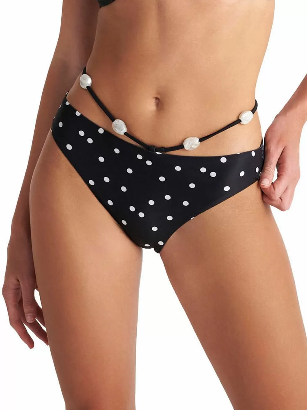 Μαγιό BLU4U Dotted Polka Μπικίνι Σλιπ Κανονικό - Λωρίδες & Κοσμήματα