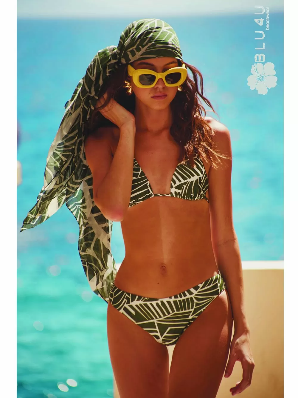 Μαγιό BLU4U Amazon Stripes Μπικίνι Τρίγωνο - Αφαιρούμενη Ενίσχυση