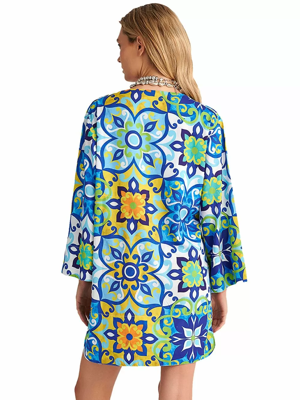 Beachwear BLU4U Blue Tiles Φόρεμα Θαλάσσης 