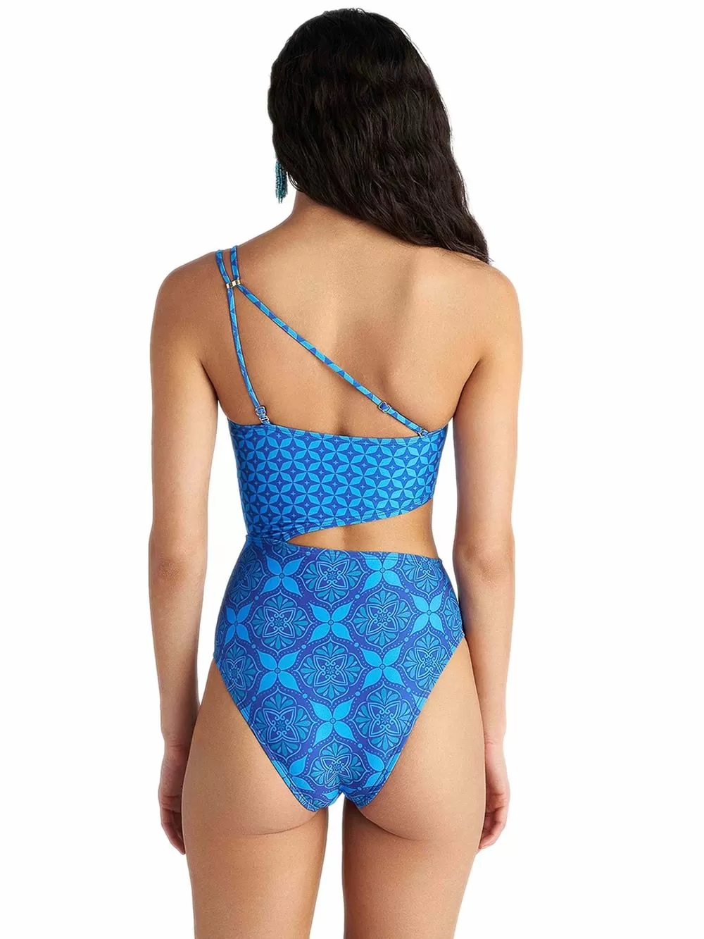 Μαγιό BLU4U Ολόσωμο Blue Ikat - Αόρατη Ενίσχυση - Σλιπ Κανονικό