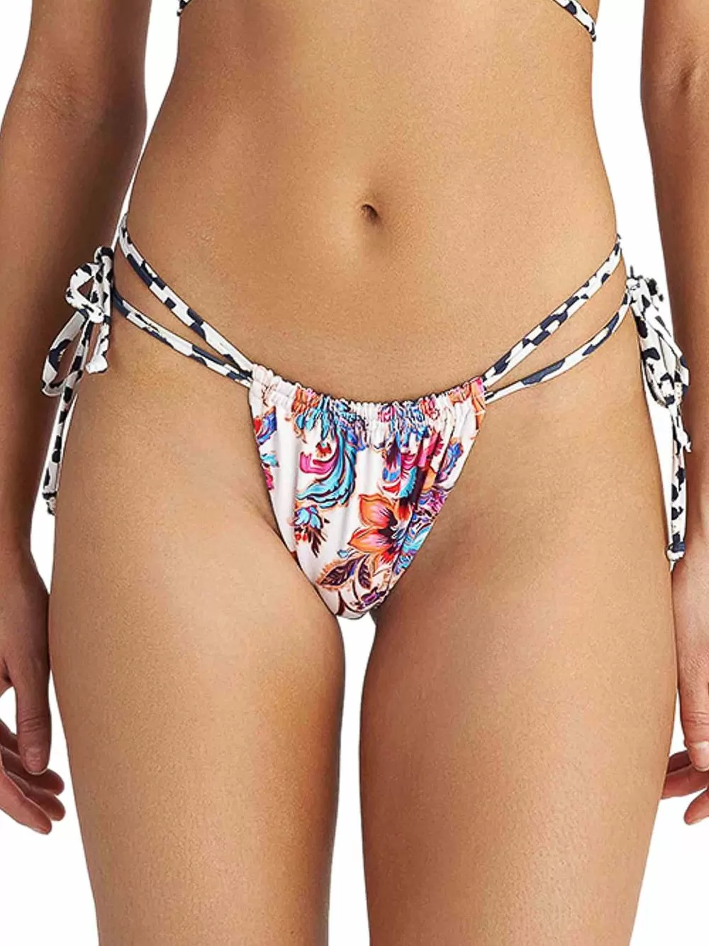 Μαγιό BLU4U Floral Escape Μπικίνι Σλιπ Brazilian - Διπλής Όψης