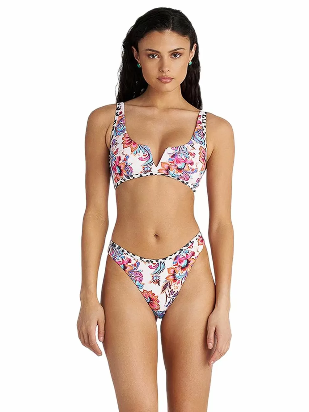 Μαγιό BLU4U Floral Escape Brazilian Μπικίνι Σλιπ- Floral & Animal