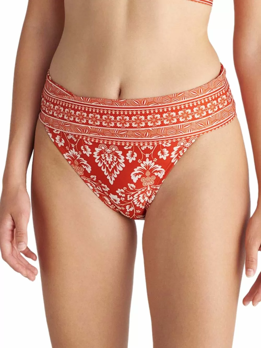 Μαγιό BLU4U Coral Damask Μπικίνι Σλιπ Ψηλόμεσο - Καλύπτει Ατέλειες