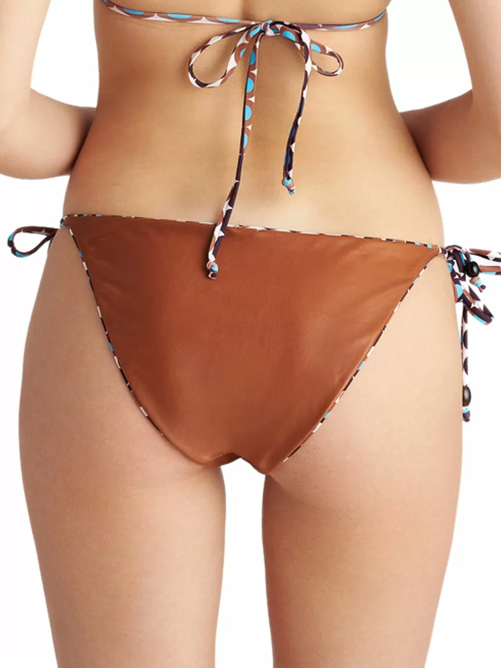 Μαγιό BLU4U Polca Borders Μπικίνι Σλιπ Κανονικό Δετό - Διπλής Όψης