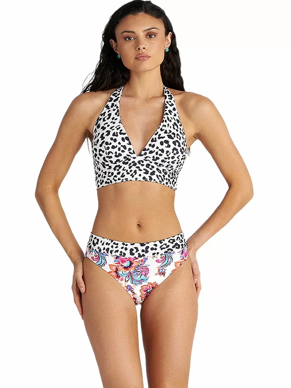 Μαγιό BLU4U Floral Escape Τρίγωνο Τοπ - Διπλής Όψης - Μεγάλο Στήθος - Ήπια Ενίσχυση